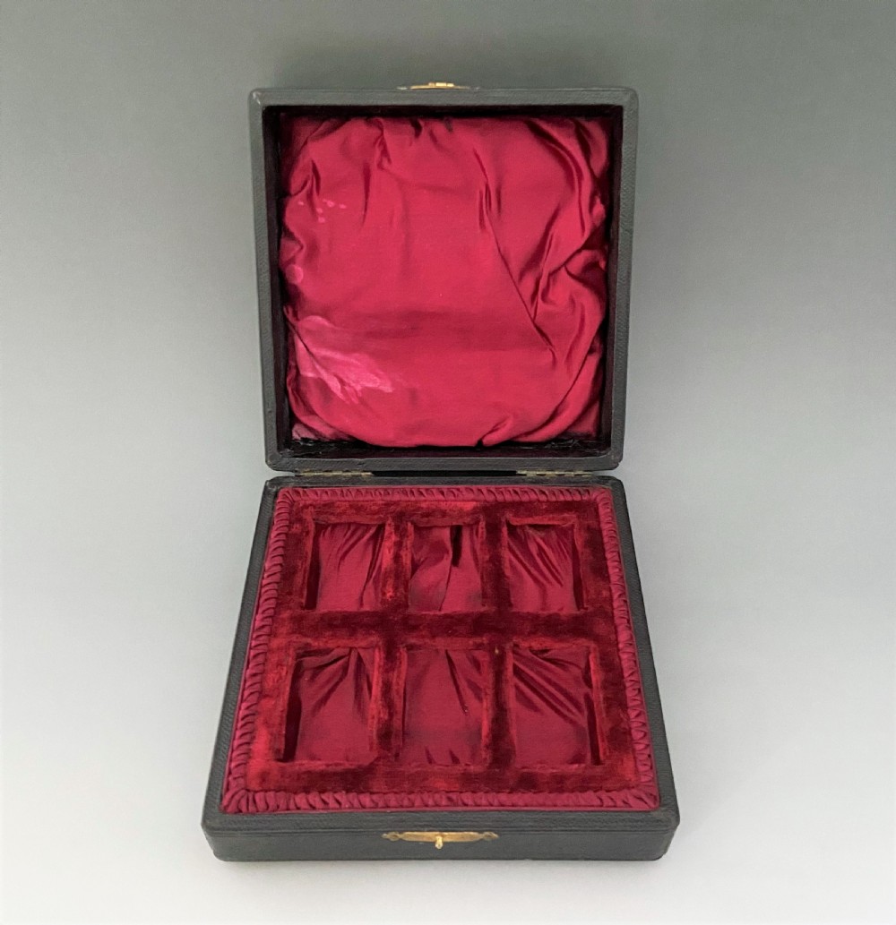 A desirable set of six boxed silver napkin ring View VII