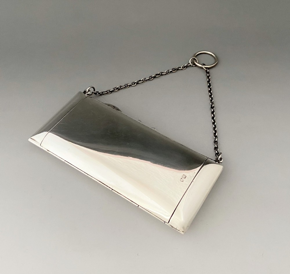 A superb Chester silver cocktail purse by Sampson Morden