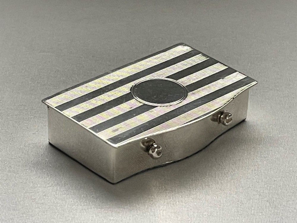 An Unusual Novelty Silver Double Stamp Box