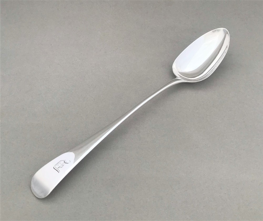 A superb Georgian silver basting spoon by the Bateman family
