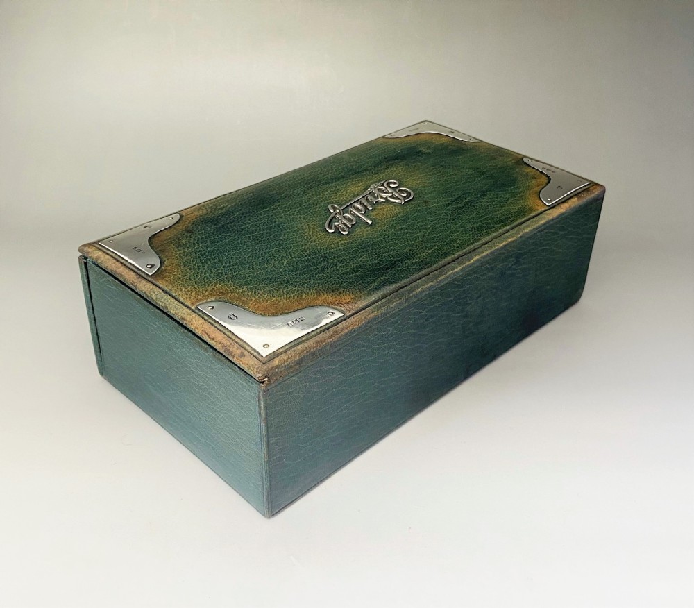 A superb silver mounted Bridge Box complete with contents View VII