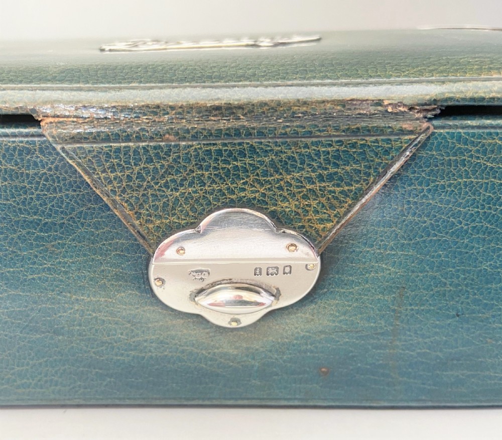 A superb silver mounted Bridge Box complete with contents View XI
