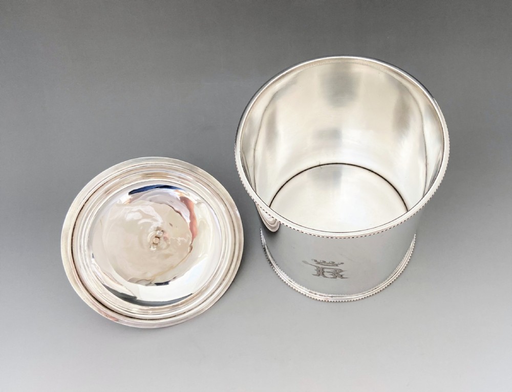 A large silver plated Victorian tea caddy View V
