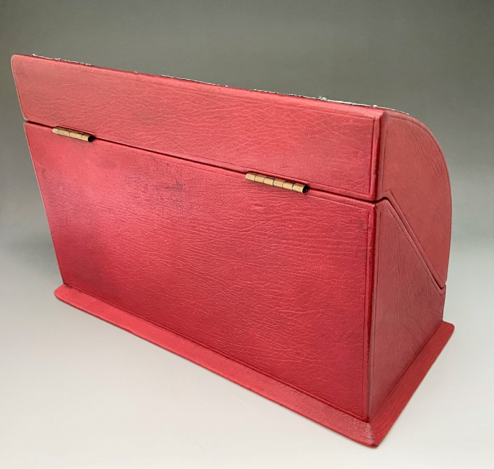 An outstanding William Comyns silver mounted stationary box View V