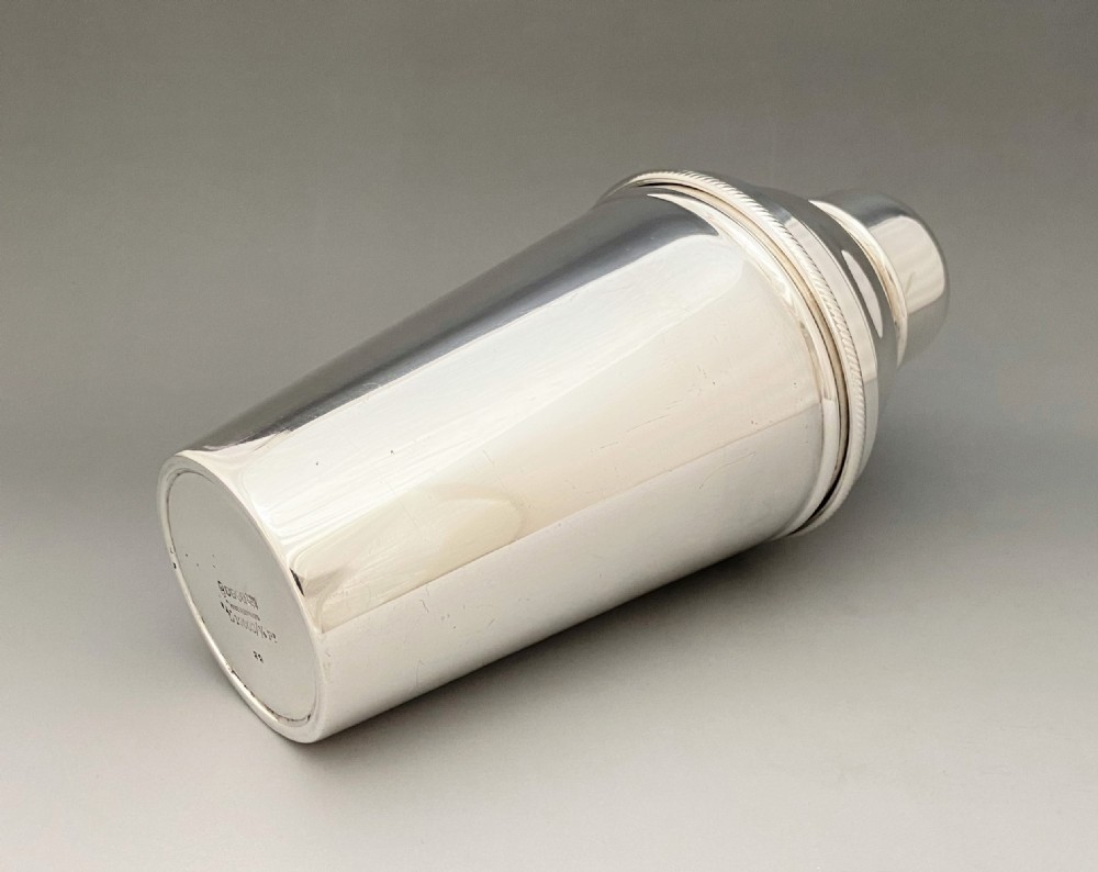A handsome Art Deco silver plated cocktail shaker View IV