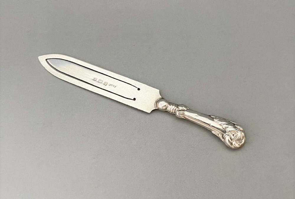 A novelty 'sword' silver bookmark