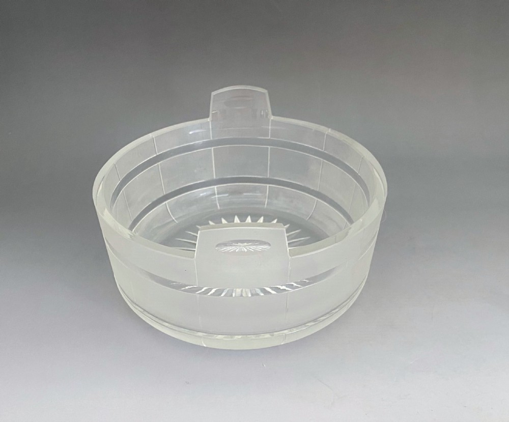 An outstanding Victorian silver & glass butter dish View IV