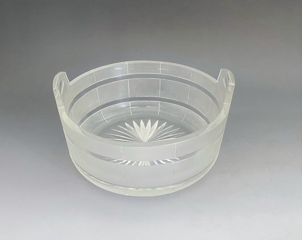 An outstanding Victorian silver & glass butter dish View V