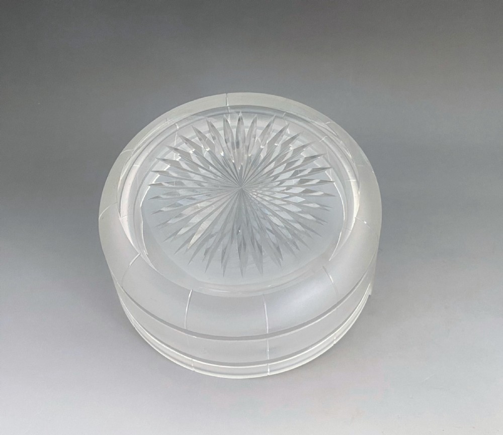 An outstanding Victorian silver & glass butter dish View VI