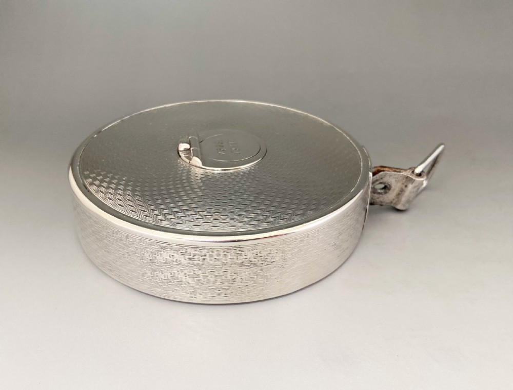 An exceptional silver cased Edwardian tape measure, with Spencer Family provenance View III