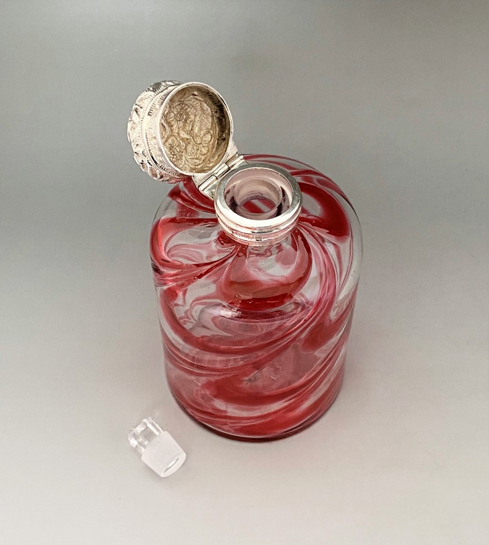 A gorgeous Edwardian silver mounted cologne bottle View IV