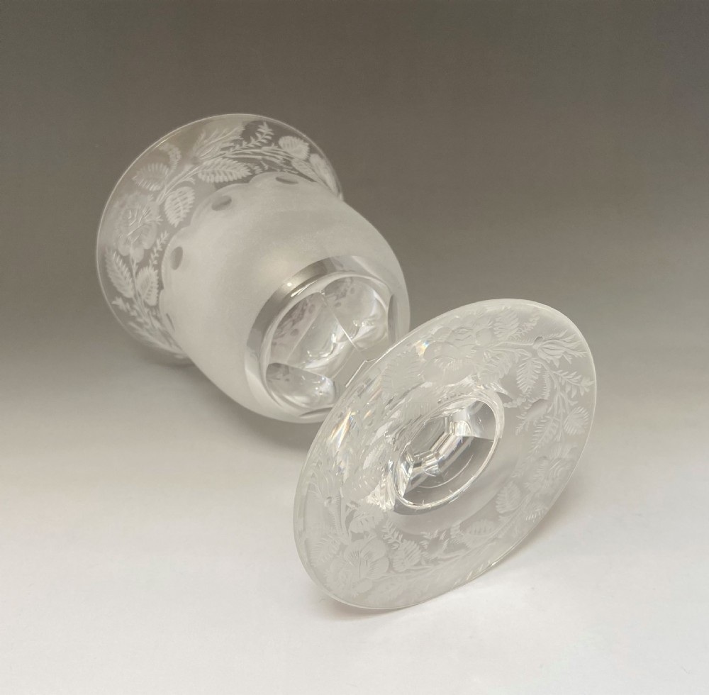 A gorgeous Victorian etched rummer View V