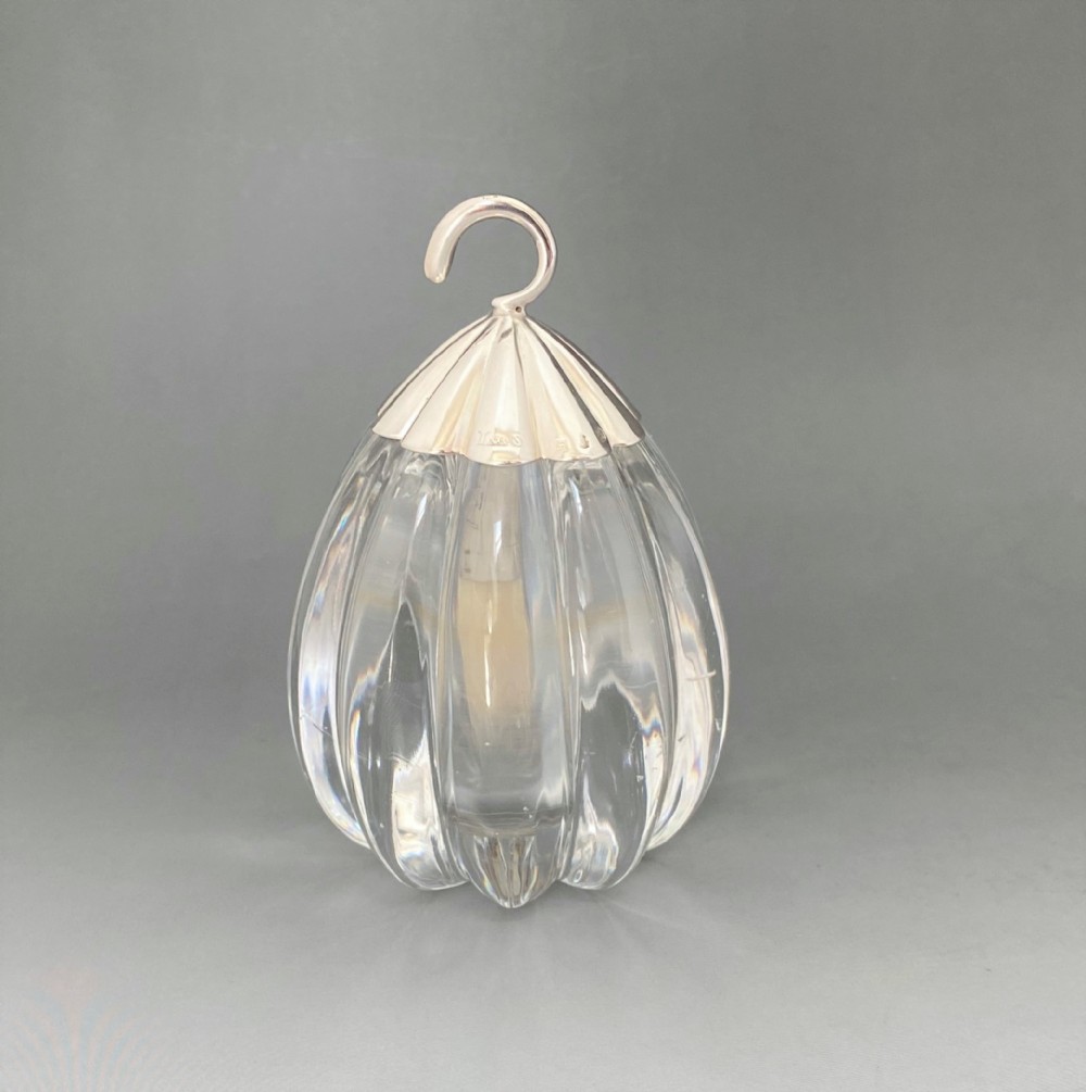 A gorgeous Victorian silver mounted glue pot