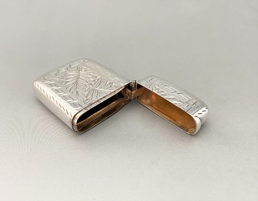 A Gorgeous Victorian Silver Vesta View V