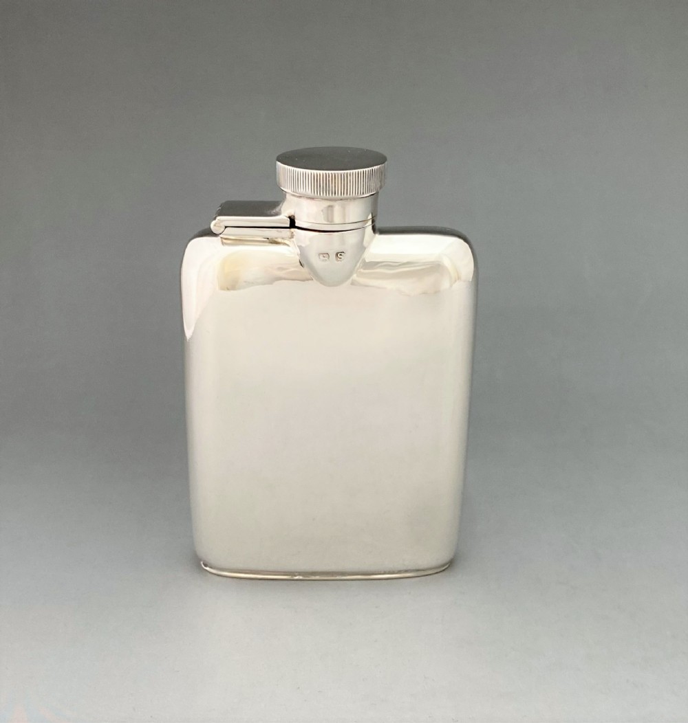 A handsome George V silver hip flask