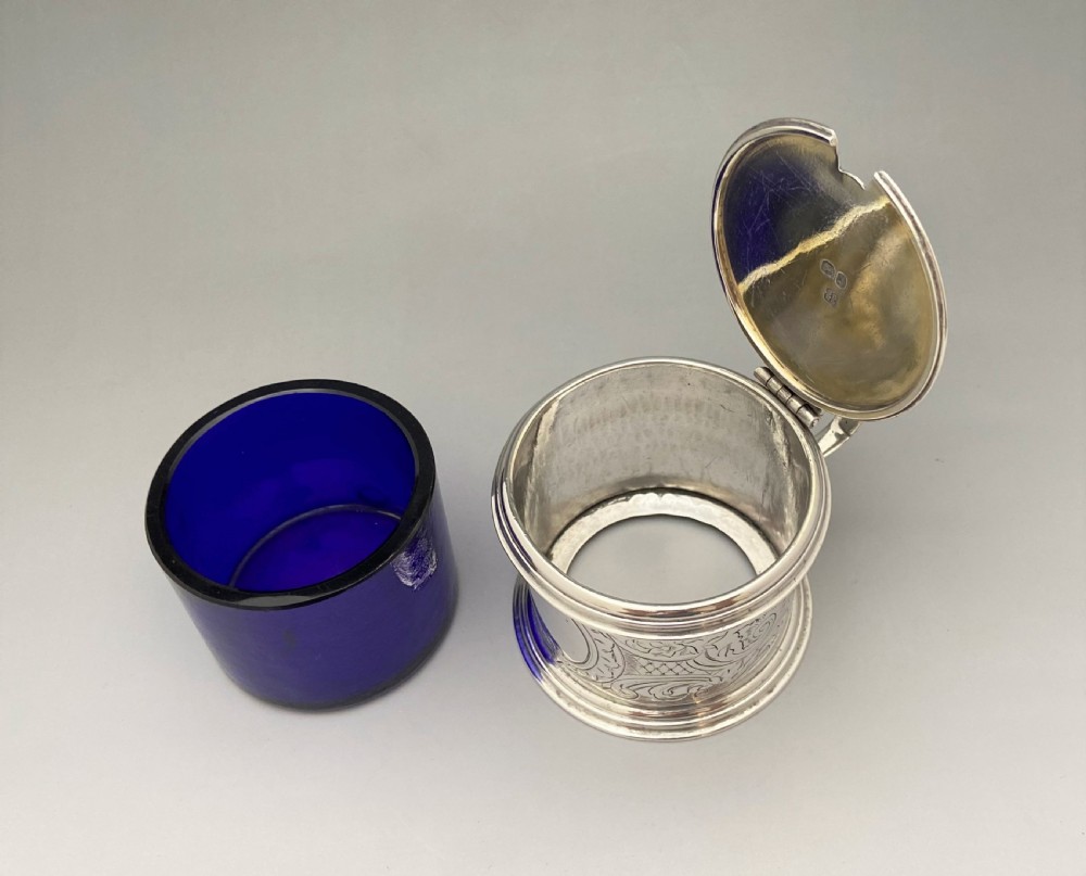 An Early Victorian Silver Mustard Pot & Spoon View VII