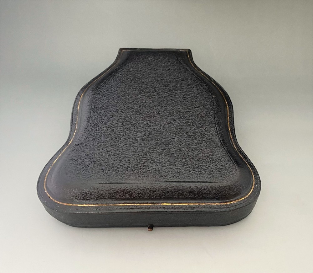 A charming boxed Victorian silver butter shell & knife View VII