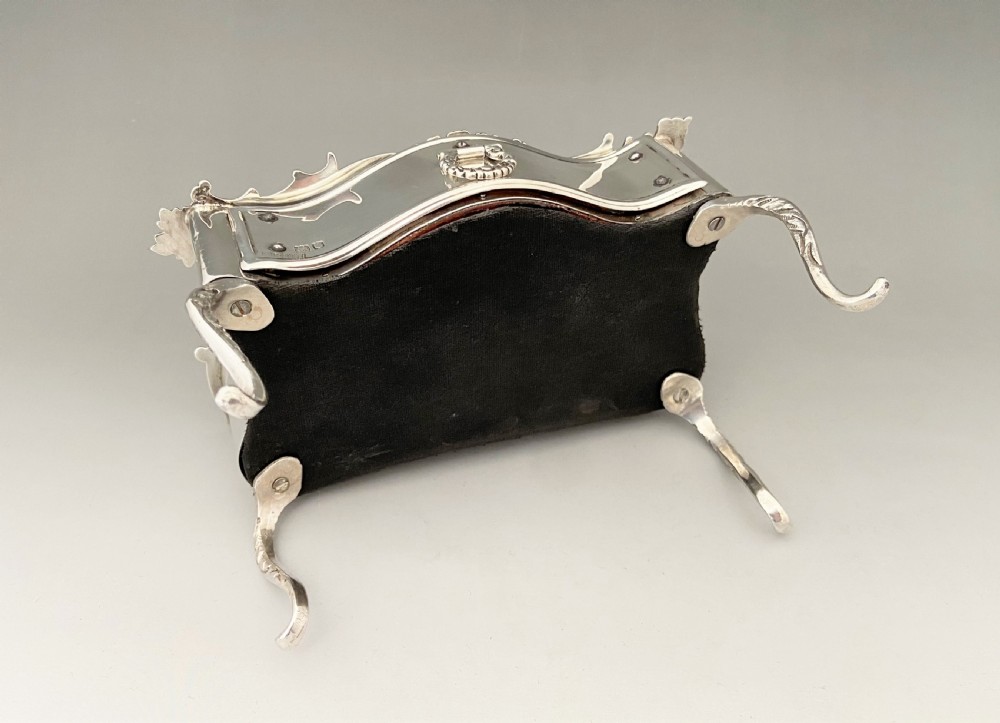 A fabulous William Comyns Reynolds Angles silver trinket box View X