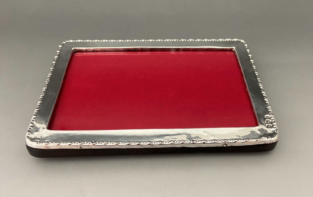 A charming George V silver photo frame View III