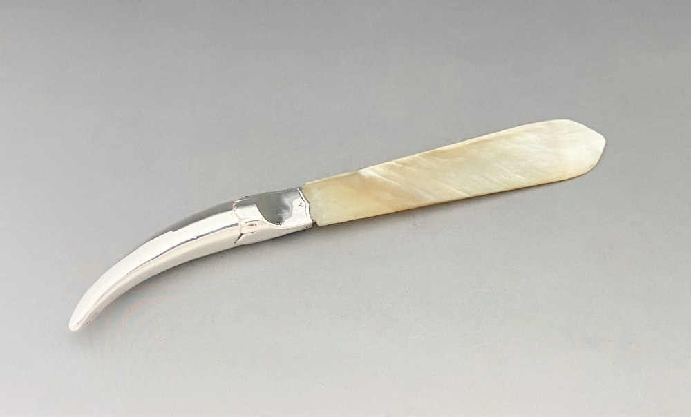 A Charming Victorian Silver & Mother-of-pearl Letter Opener