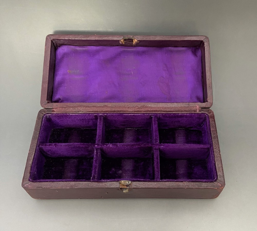 A desirable set of six boxed Victorian silver plated napkin rings View IV