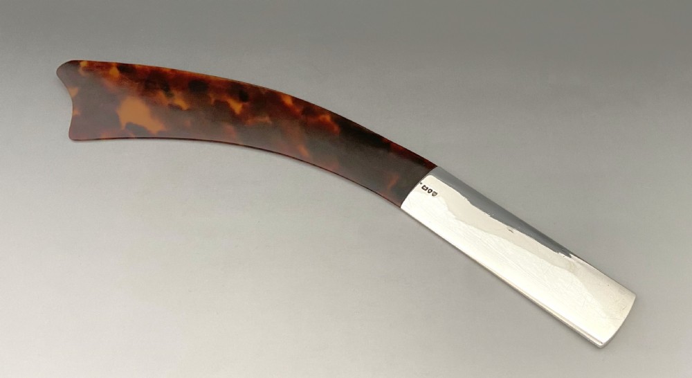 A handsome silver & Tortoiseshell Victorian page turner