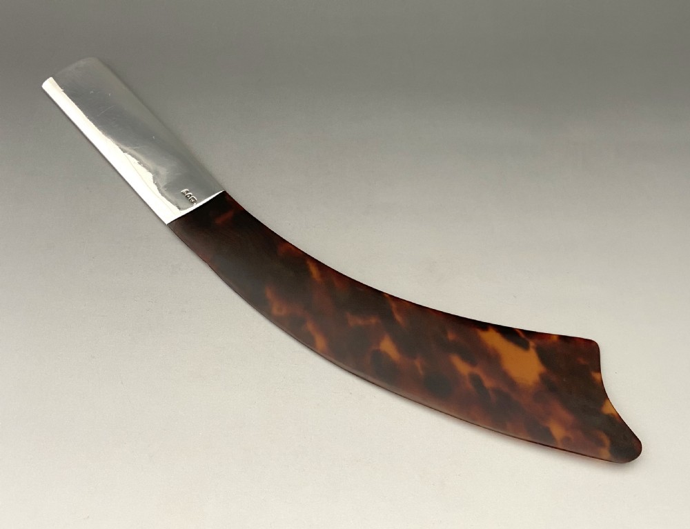 A handsome silver & Tortoiseshell Victorian page turner View III