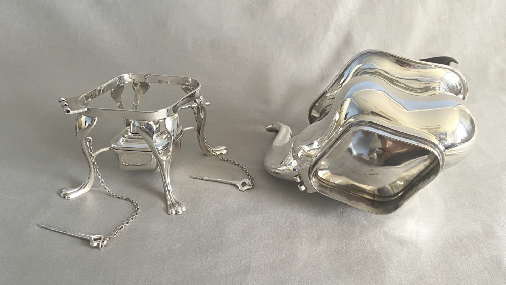 A Splendid 5 piece Edwardian silver tea set View IV