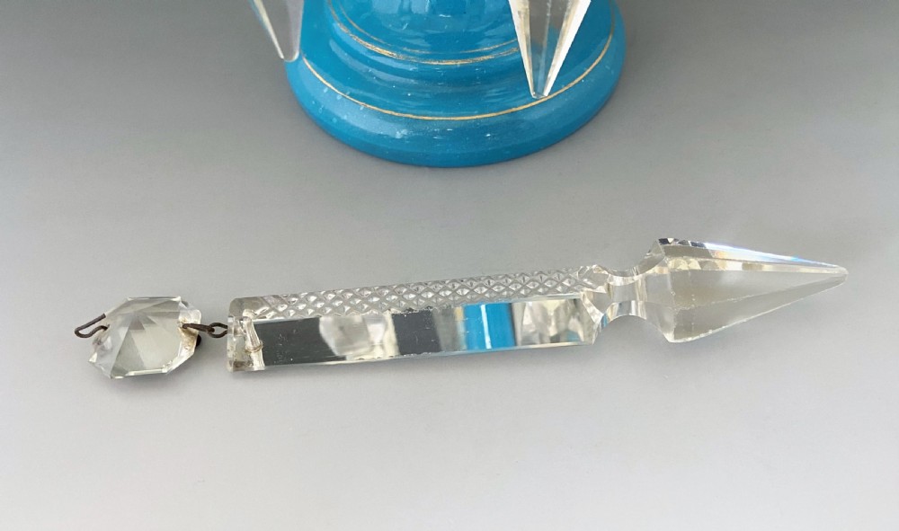 A gorgeous Victorian opaline glass lustre View III