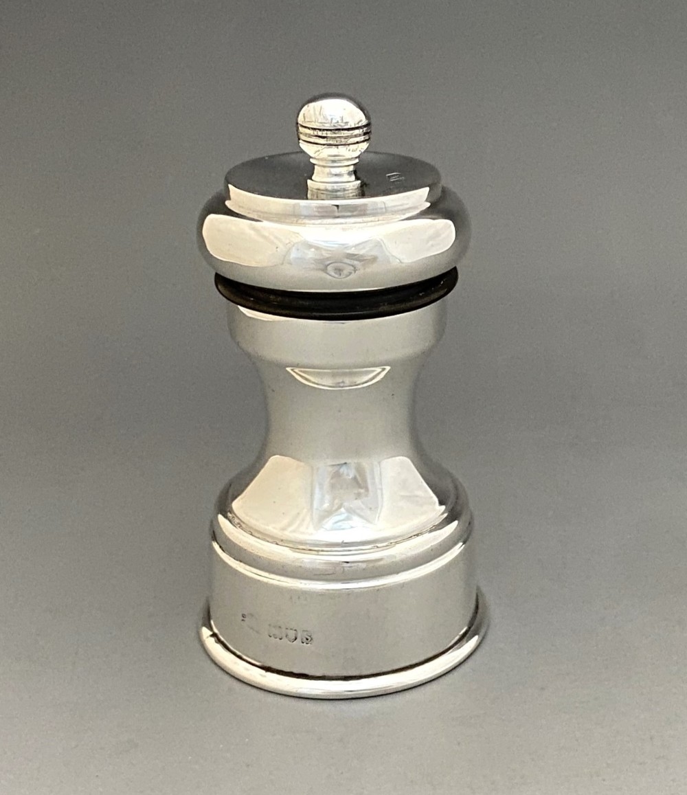 A good Sampson Mordan silver pepper grinder