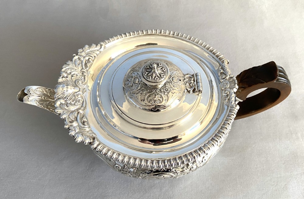 A Superb 4 piece Victorian silver tea set by Edward Barnard & Sons View XI