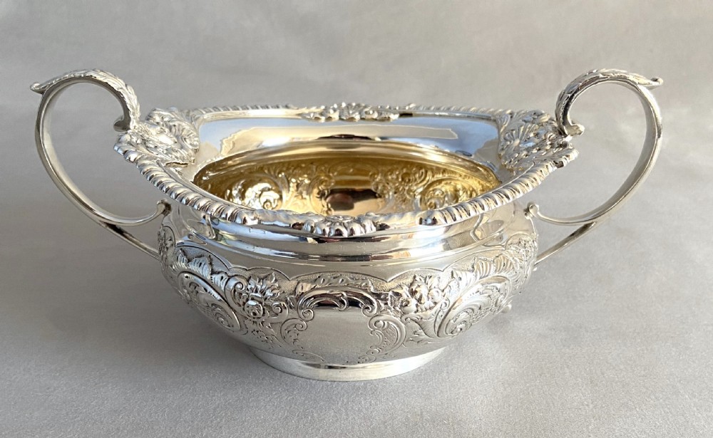A Superb 4 piece Victorian silver tea set by Edward Barnard & Sons View XII