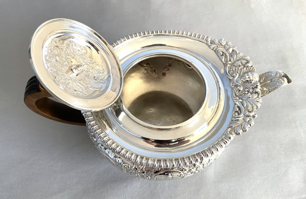 A Superb 4 piece Victorian silver tea set by Edward Barnard & Sons View XIII