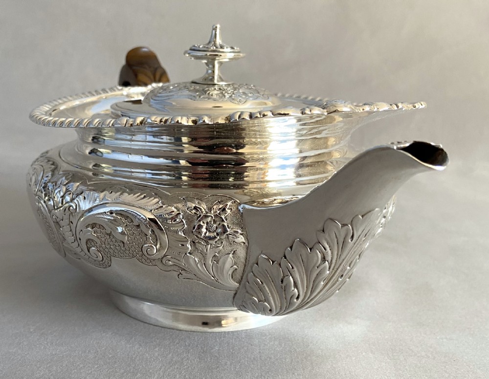 A Superb 4 piece Victorian silver tea set by Edward Barnard & Sons View XVI