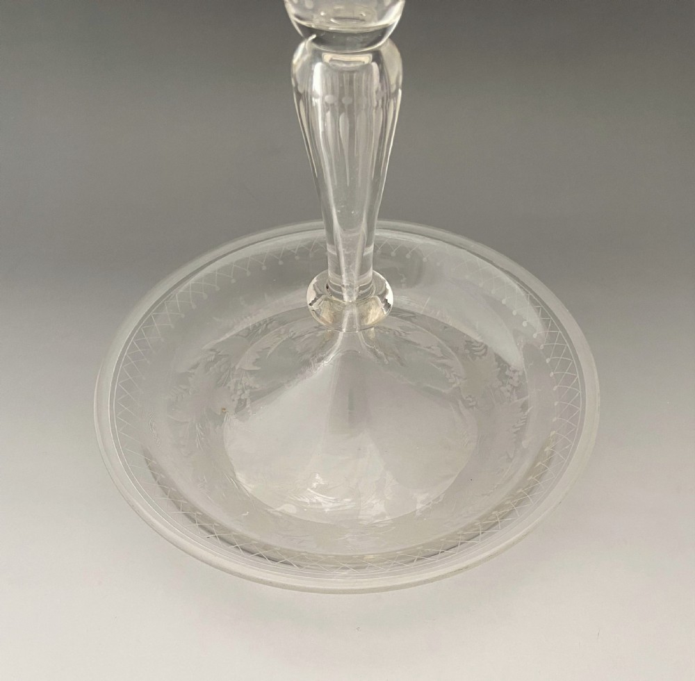 A Gorgeous Victorian Etched Glass Epergne Vase View III