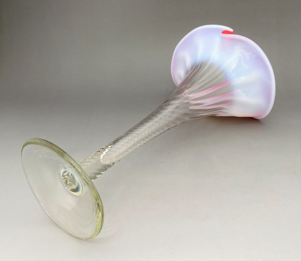 An unusual Victorian Jack in the Pulpit glass vase View V