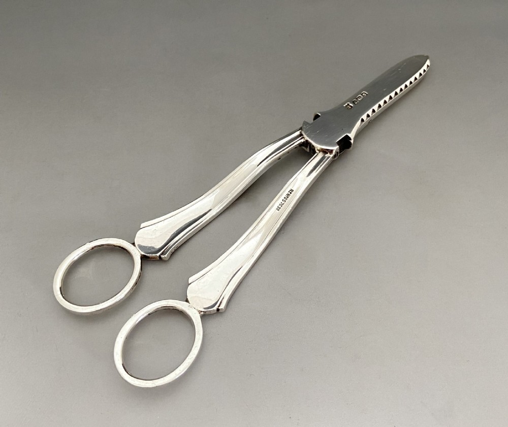 A lovely Pair Of Boxed Silver Grape scissors/ Shears View IV