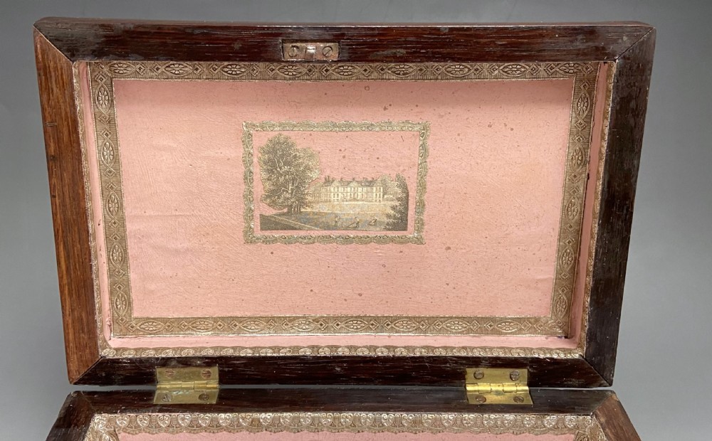  A lovely William IV Rosewood & mother-of-pearl inlaid box View VIII