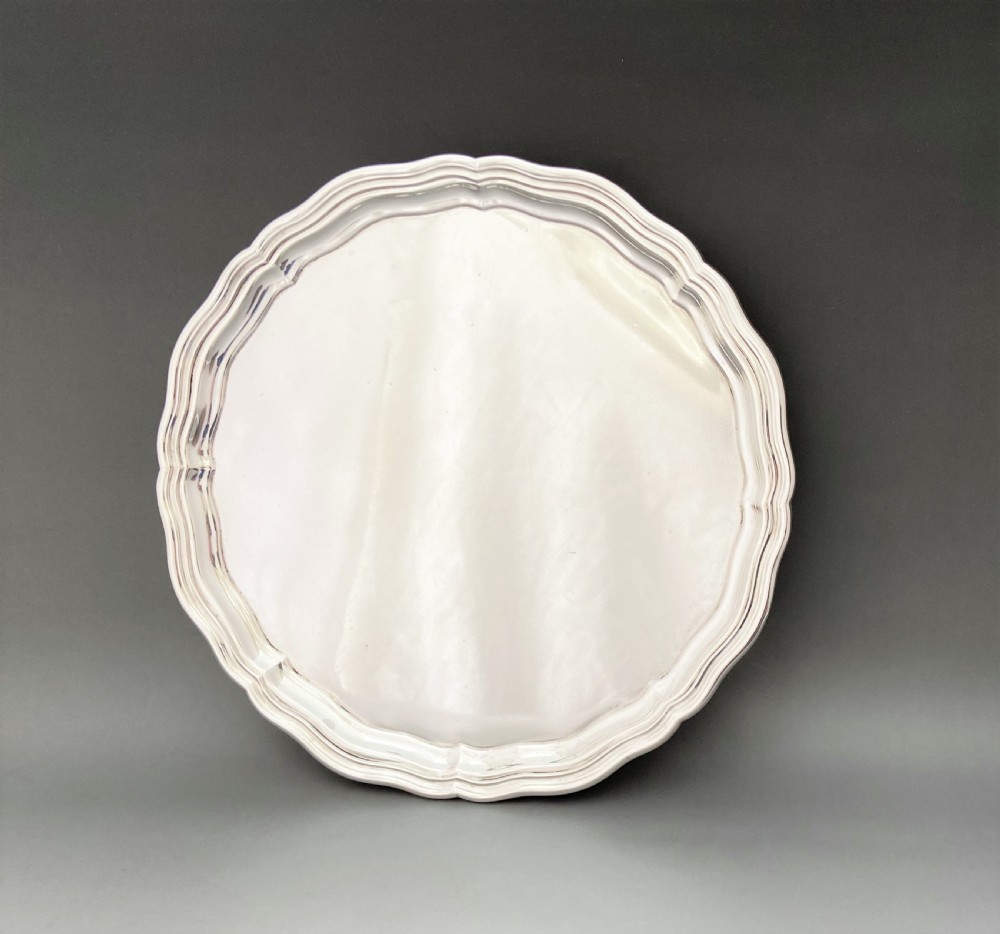 A stylish George V silver salver