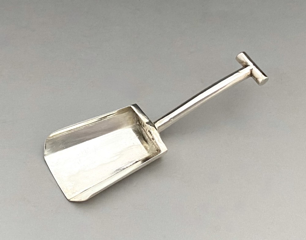 A rare Georgian novelty silver caddy spoon