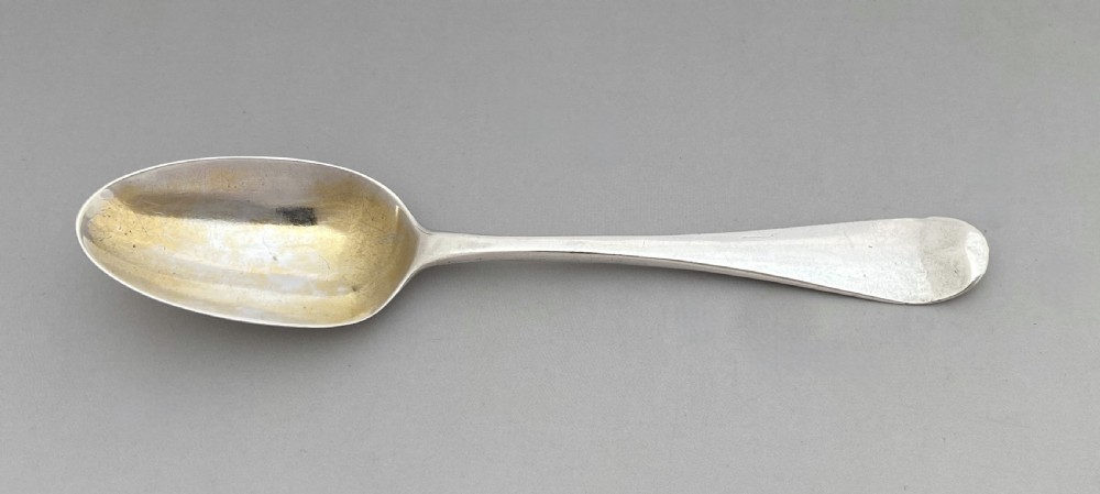 A rare 18th Century silver 'Galleon' picture back teaspoon View VI