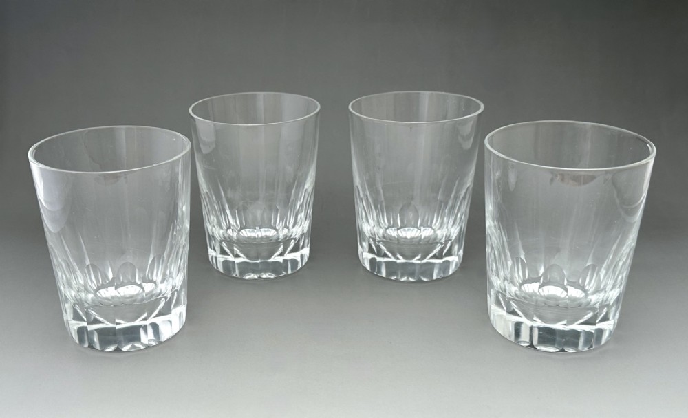 A handsome set of 4 mid Victorian Whisky tumblers