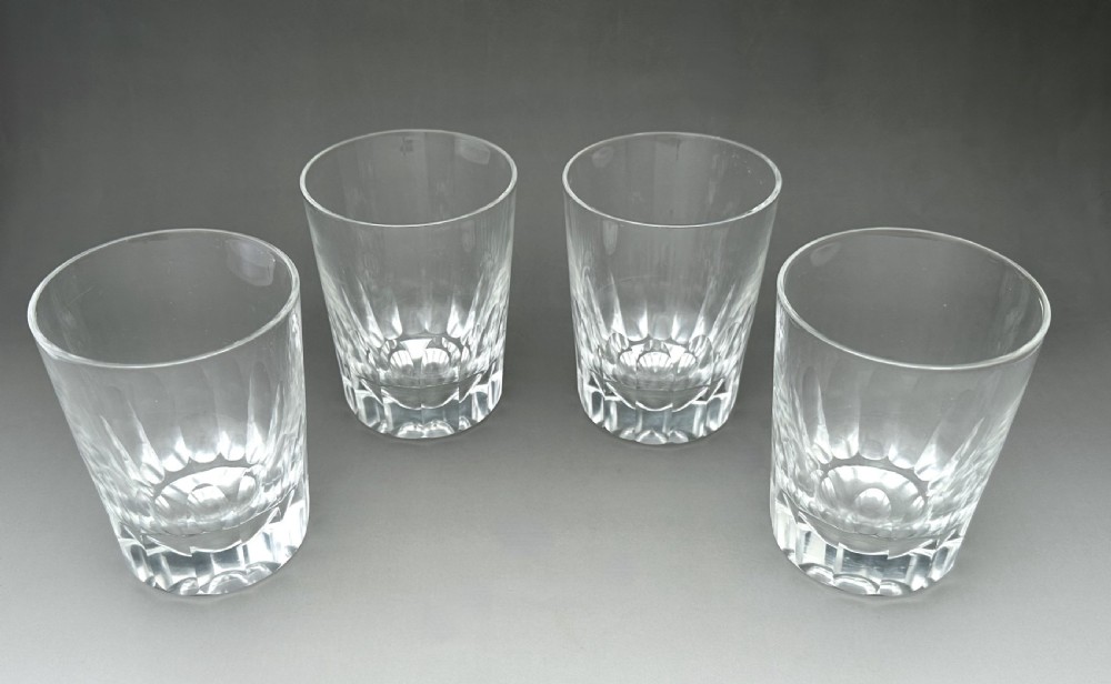A handsome set of 4 mid Victorian Whisky tumblers View II