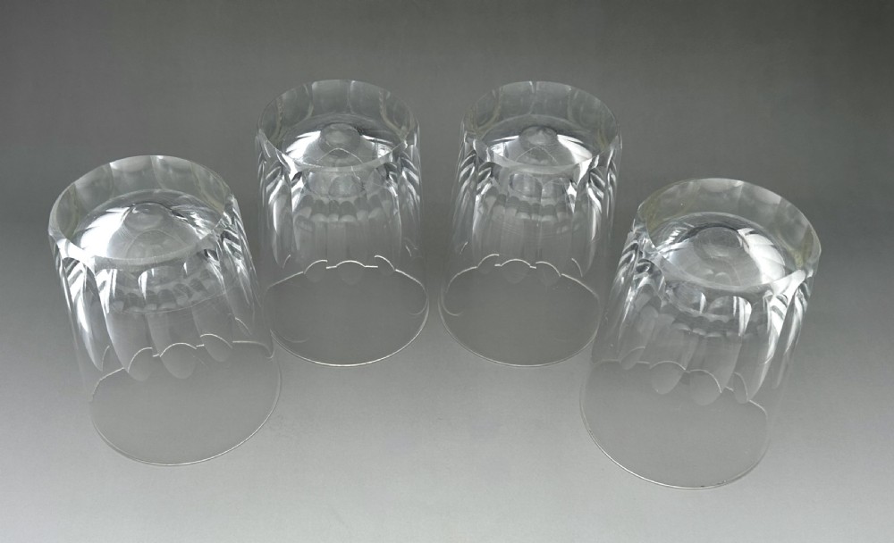 A handsome set of 4 mid Victorian Whisky tumblers View III