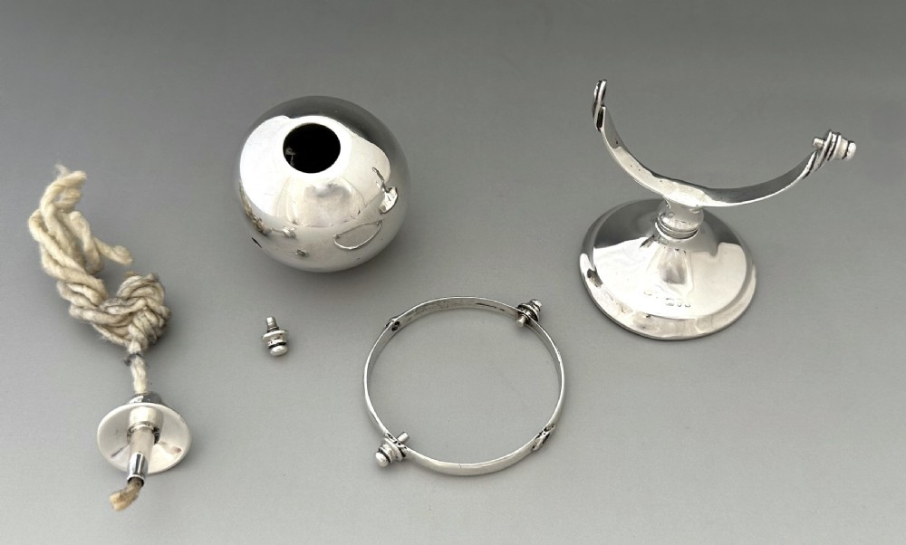 A rare Chester Silver 'Globe' table lighter by Sampson Mordan View XVI