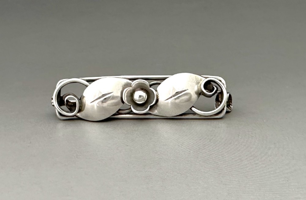 A lovely mid century Danish silver brooch