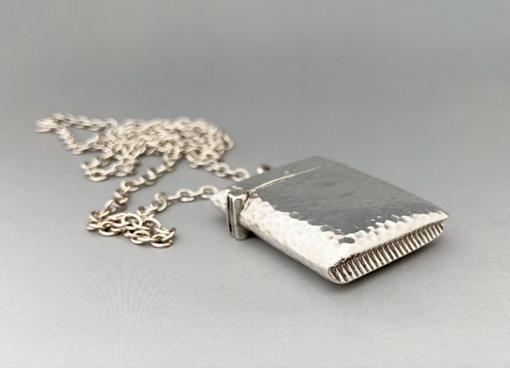 A charming Arts & Crafts Silver Pendant Vesta View IV