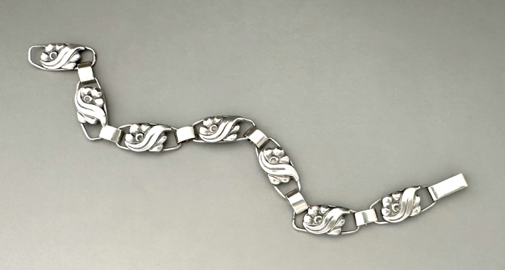 An attractive mid century silver bracelet by John Lauritzen View II