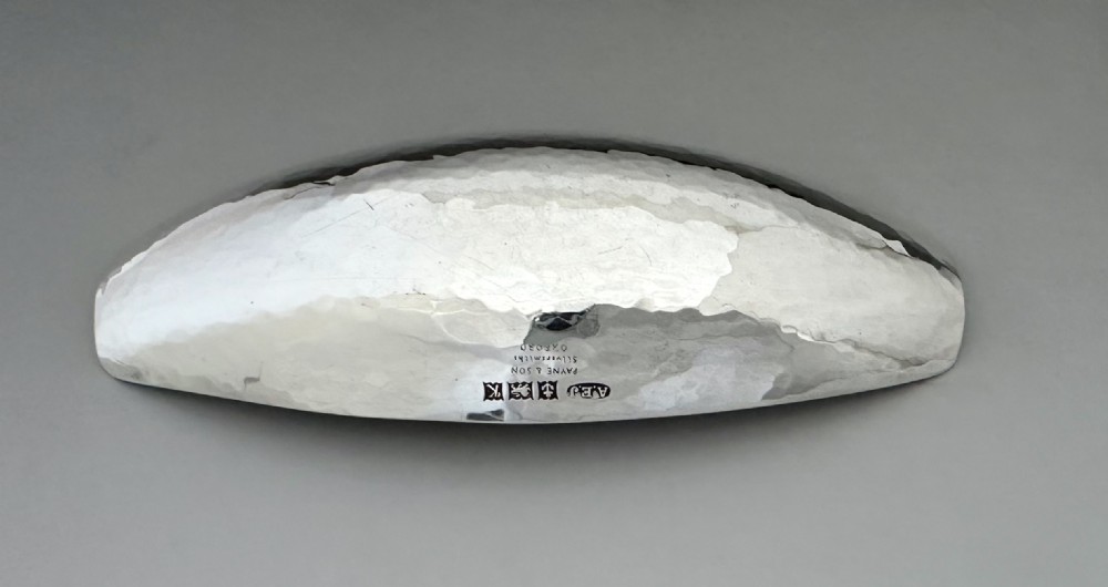 A modernist silver trinket dish by A.E Jones View VII