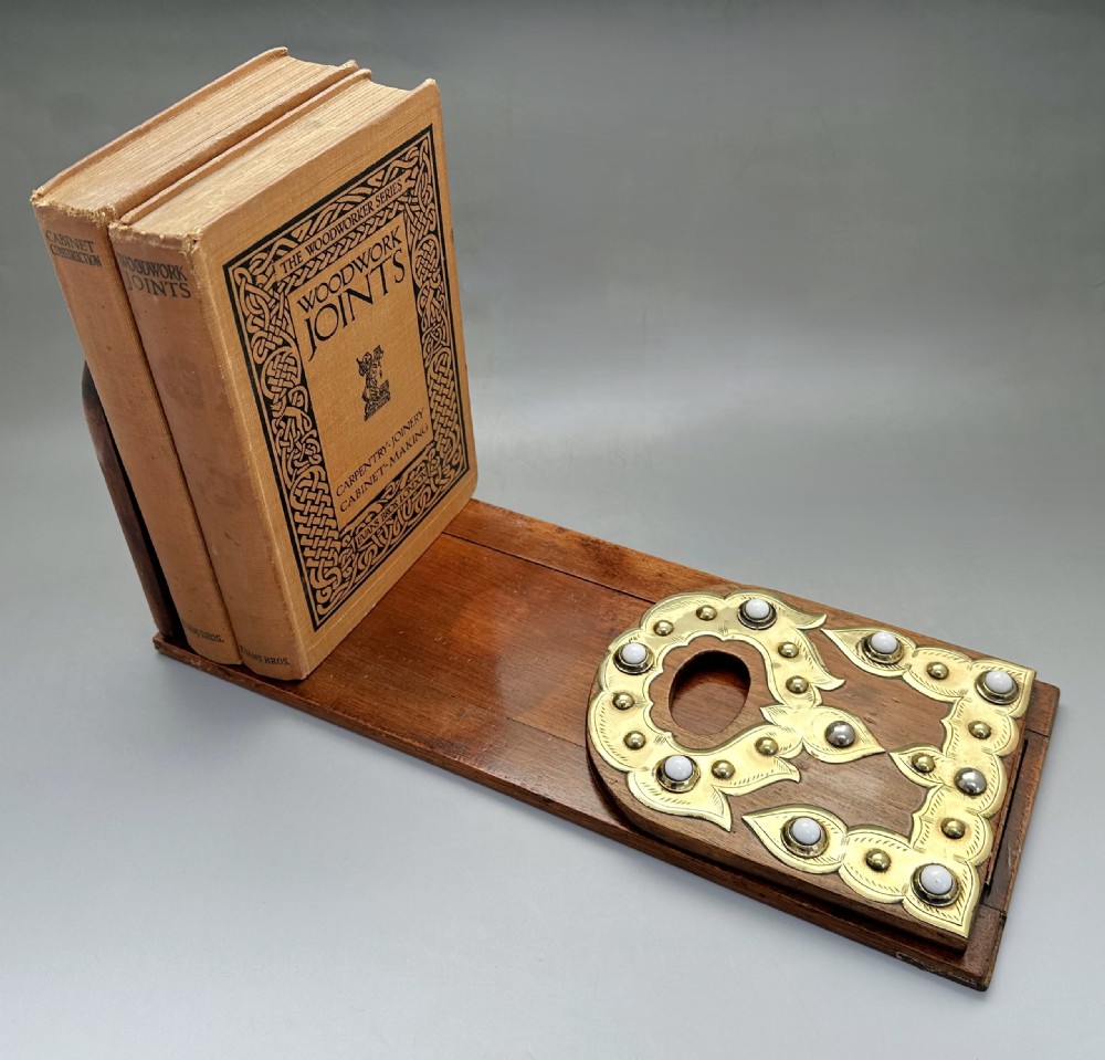 An excellent mid Victorian Walnut & Brass Extending Book Slide View II